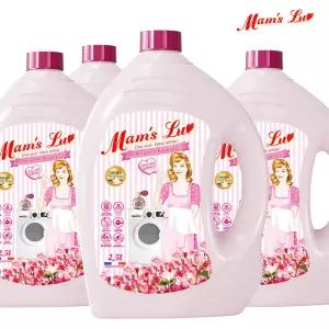 맘스럽 퍼퓸부케 섬유유연제 2.5LX4개입 프랑스 향수첨가 에이프릴 핑크로즈향 실내건조형 구연산첨가 프리미엄 구연산 섬유유연제