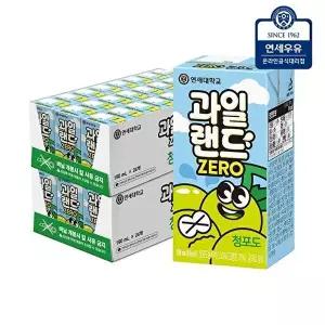 [연세우유]연세우유 과일랜드 청포도 190ml 48팩 제로슈가 제로칼로리