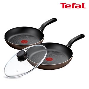 테팔 인덕션 라이트쿡 3종(팬24+28+유리뚜껑28)