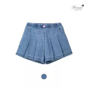 페리미츠 초등여아 플리츠4부데님팬츠 유아 키즈청반바지(P2524Q2801)CJ