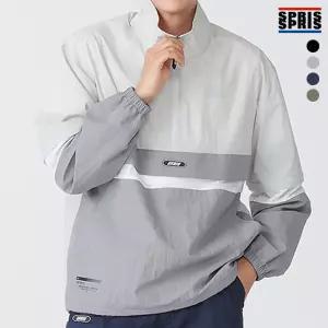스프리스_남성 소매 탈부착 3단 배색 아노락