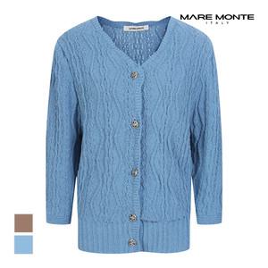 [마레몬떼] 입체짜임패턴 니트가디건_M234MKC12P0