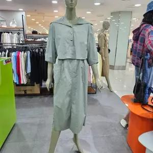 시슬리/애플아울렛/투피스형 카라넥 롱 원피스 SAOPE5431