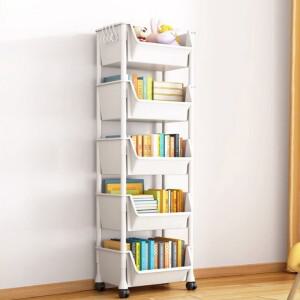 바퀴달린 수납 조립식 보관함 장난감 5단 트롤리 옷 정리 서랍장 스토리지 이동식