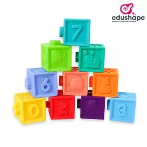 (10P) 소프트 팝블럭/유아용/블럭/유아/블록/꼬마/사각/창의/간편/도형/놀이/플레이/쌓기/장난감/끼우기