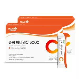 헬스프랜드 슈퍼 비타민C 3000 2박스(200포) 건강기능식품 고함량 비타민씨 100% 분말 파우더