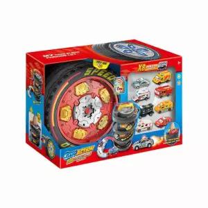 아이큐박스 스냅키드 타이어 주차타워 레드 4세여아선물 6세선물 5세선물 4세남아선물 7세선물