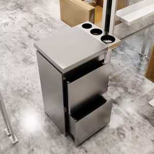 스텐 미용실 사물함 가위 정리대 트레이 서랍 보관함