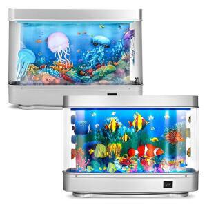 수족관 모형 LED 무드등 물멍 인테리어 관상용