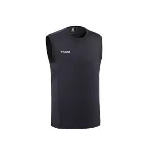 험멜 화이트스몰 영문로고 민소매 블랙 HM-719-21