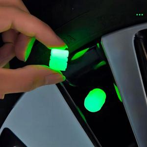 야광 타이어 밸브캡 타이어마개 에어캡 휠 바람마개 뚜껑 커버 4p 야광밸브캡 타이어밸브캡 타이어야광밸브