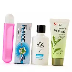 여행용 세면도구 세트/칫솔/휴대용/캠핑/글램핑/휴대/편리/다회용/펜션/모텔/호텔/셋트/여행/세면용품/해외