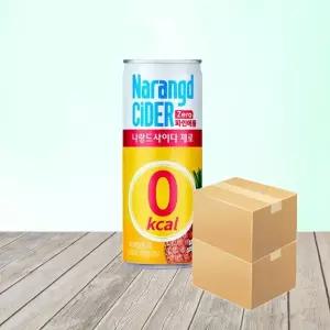 []나랑드사이다제로파인애플245mlx60캔탄산음료
