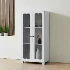 [우아미가구]모나 유리 장식장 600