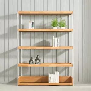 [우아미가구]카나 엘다 원목 5단 선반장 1200