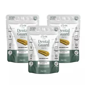(유통기한 26.06.11) 누터스가든 견생비책 덴탈가드 180g 강아지덴탈껌 침향 치석제거 10개입 x 3개