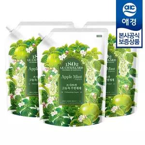 [애경] 르샤트라 고농축 주방세제 애플민트 리필 1.5L x3개