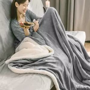 캠핑담요 양털 담요 극세사 무릎 양면 양모 블랭킷