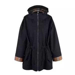 버버리 벌리 BIRLEY 바람막이 후드 집업 자켓 블랙 81072151