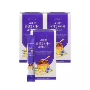 [신세계라이브쇼핑][온유바이오] 우리땅에서 자란 귀한 국내산 꿀생강 도라지 스틱 20포 3박스