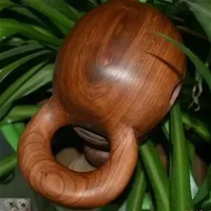 그래도아 목탁 스님 수제 불교용품 미니 나무