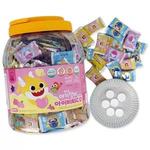 핑크퐁 아기상어 아이비타 C,D+Zn 500정 어린이 복숭아맛 캔디