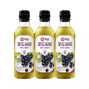 CJ 백설 포도씨유 500ml x 3개
