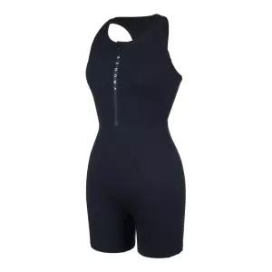 여성 백트임 포인트 지퍼 3부 반신 수영복 LF2F052