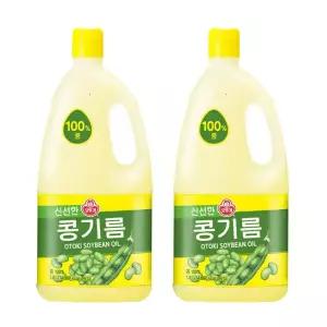 오뚜기 콩기름 식용유 1.8LX2입 대두유 식자재