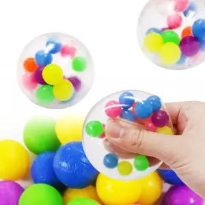 스트레스 투명 젤리볼 12개세트 볼 젤리 장난감 촉감 놀이