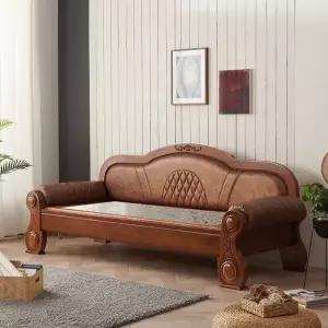 [보루네오하우스][보루네오] 아르메 원목가죽 온돌 소파침대 IYS123