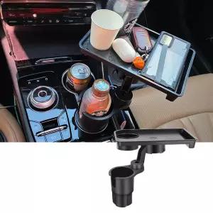 차량용 멀티 테이블 트레이 냉온 멀티컵홀더 식사식탁 선반 홀더 거치대 BMW 벤츠 볼보
