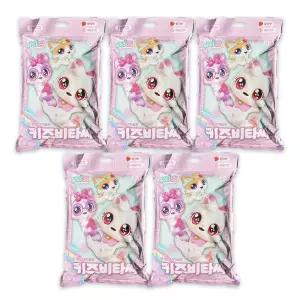 위시캣 어린이 대용량 비타민 캔디 딸기맛 복숭아맛 1100정 x 5봉 약국 병원 사탕 어린이집 보건소 학교