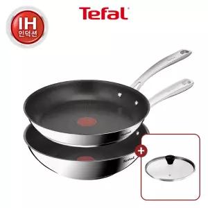 [테팔] 퍼펙트 레지스트 티타늄3X 프라이팬 2종(팬28+웍28) (+레온 유리뚜껑28)