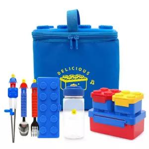 옥스포드 피크닉킹세트(런치박스 스텐3종세트 보틀 블럭보온보냉백) 키 도시락