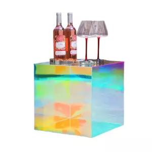 아크릴 테이블 거실 두꺼운 (무지개) 남미 티테이블 서스펜션 테라스 카페