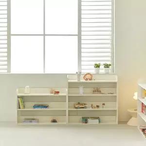 [퍼니코]모모 E0등급 전면 3단 낮은 교구장 어린이 아기 유아책장