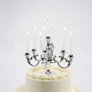 생일 파티 상들리에 기념일 미니 꽈배기 막대 초 하트 케이크 촛대 데코 양초 축하