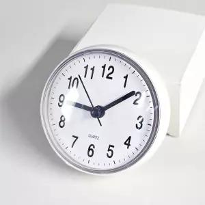 욕실용 무소음 벽시계 흡착 방수 화장실 시계