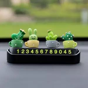 자동차 선인장 시크릿 주차번호판 차량 악세서리 용품