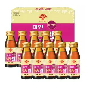 부채표 미인활 75ml 10병 소화제 음료 까스활명수