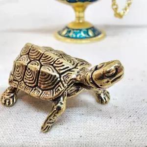 돈들어오는 장수 재물 거북이 돈거북 황동 개업선물 장식품 미니
