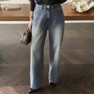 [코코블랑] 로버시 워싱 와이드 데님팬츠