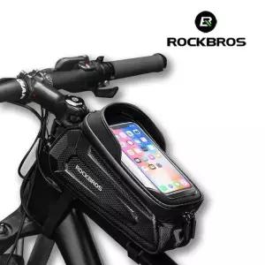 ROCKBROS 락브로스 방수형 하드쉘 카본 탑튜브백