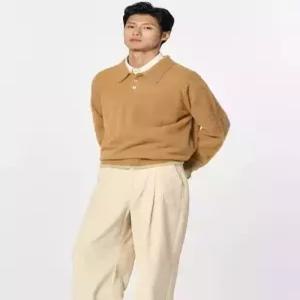 재너럴아이디어 standard MAN 헤어리 카라 풀오버 BEIGE SBD4M05024