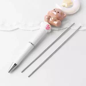 싼비즈 [9-659-01]볼펜꾸미기 볼꾸 펜꾸미기 펜꾸 메탈 연장 볼펜대 11.6cm ,1개