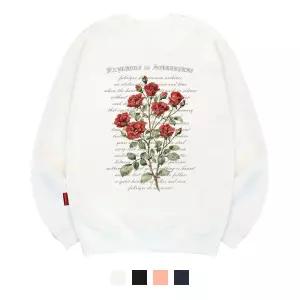 [엘라모] 3M 로즈루즈 맨투맨 남녀공용 빅사이즈 S~4XL