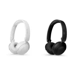 필립스 다이나믹베이스 무선 블루투스 헤드폰 음악+통화 간편접이식 AI마이크내장 멀티페어링 빠른충전 장시간사용