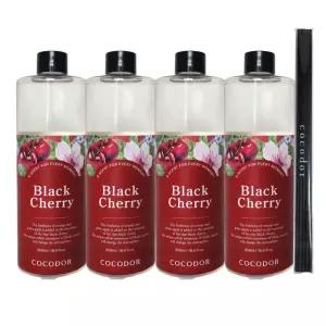 코코도르 디퓨저 대용량 실내방향제 리필액 500ml 4개 블랙체리