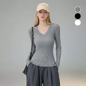 발레아 브이넥 니트